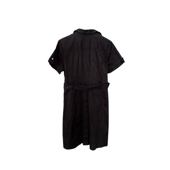 NWOT APT.9 women's black button down Belted pocketed dress Rockabilly size 18 - Picture 5 of 5